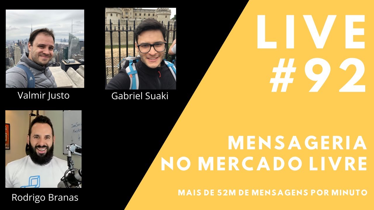 Mensageria no Mercado Livre (52M de mensagens por minuto) // Live #92